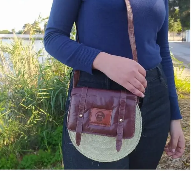 Round Shaped Handbag with Flap - Model Lune